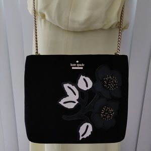kate spade cameron st velvet embroidered ellery